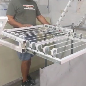 מרבה חבל - מתלה כביסה מיתכוונן בעל 10 חבלים